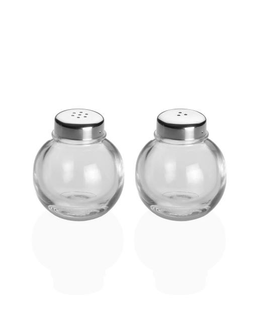 GLASS SALT AND PEPPER SHAKER MODEL CIRCUM