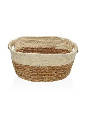 PANIER BEIGE MODÈLE MOYEN AVEC POIGNÉES