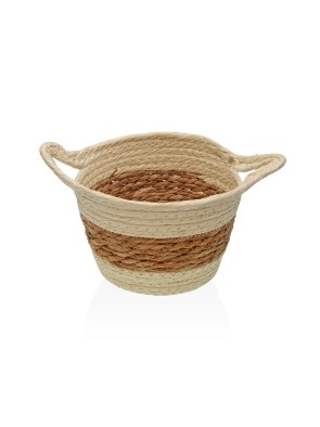 RUNDER KORB MODELL GRIFFE BEIGE FARBE