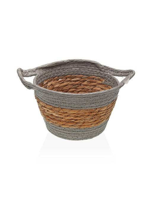 ROUND BASKET MODEL HANDLES GRAY COLOR ROUND BASKET MODEL HANDLES GRAY COLOR