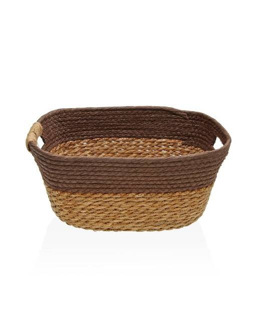 MEDIUM MODEL BROWN BASKET WITH HANDLES MEDIUM MODEL BROWN BASKET WITH HANDLES