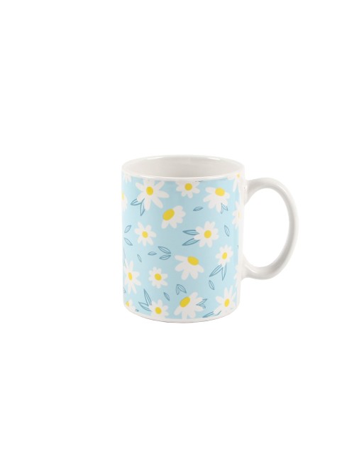 MUG O TAZA DE DESAYUNO MODELO DAISY BLUE