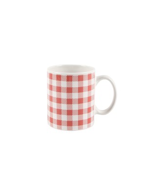 MUG O TAZA DE DESAYUNO MODELO VICHY ROUGE