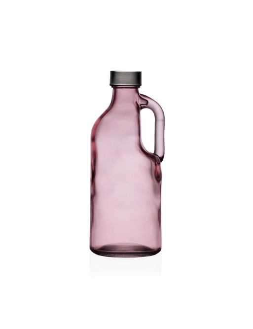 GLASFLASCHE MIT HENKEL MODELL ROSA GLASFLASCHE MIT HENKEL MODELL ROSA