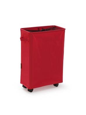 CESTO PARA LA ROPA CON CUBIERTA DE MALLA COLOR ROJO