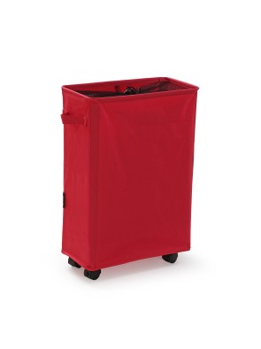 LAUNDRY BASKET WITH RED MESH COVER