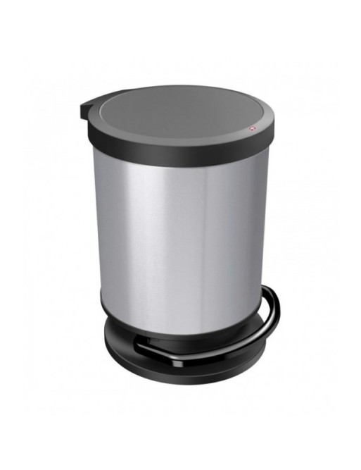 Cubo de basura redondo con pedal de 20 litros, modelo muelle