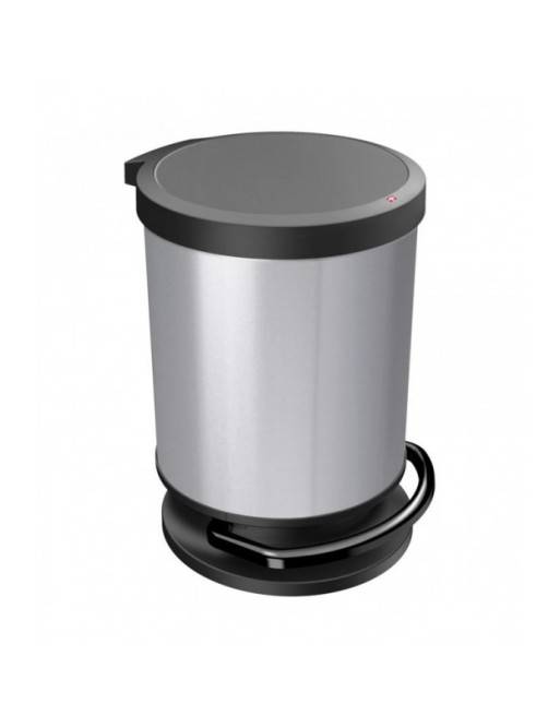 Round trash can with pedal capacity 20 liters, spring model Round trash can with pedal capacity 20 liters, spring model