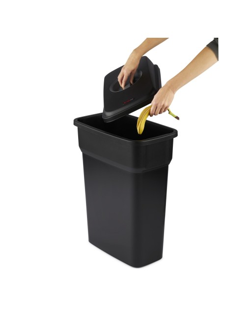 Papelera Contenedor 70L con asas y portabolsas sin tapa