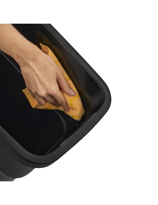 Papelera Contenedor 70L con asas y portabolsas con tapa