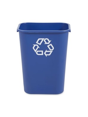 Bac de recyclage bleu pour bureau de 39L