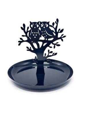 BOÎTE À BIJOUX MÉTALLIQUE MODÈLE HIBOUX NOIRS