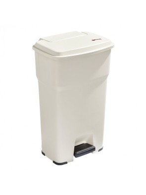 Treteimer mit einem Fassungsvermögen von 60 l Beige für Zuhause und Geschäft – leise, hygienisch und berührungslos