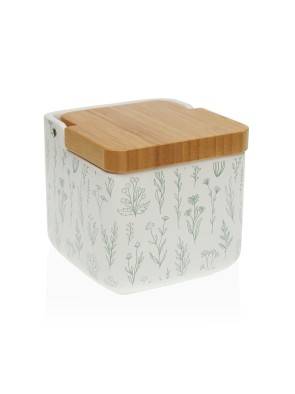 SALIÈRE EN BAMBOU AVEC COUVERCLE MODÈLE SWANNE