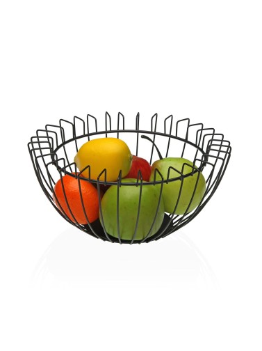 FRUTERO METALICO COLOR NEGRO 26x26x12 CM