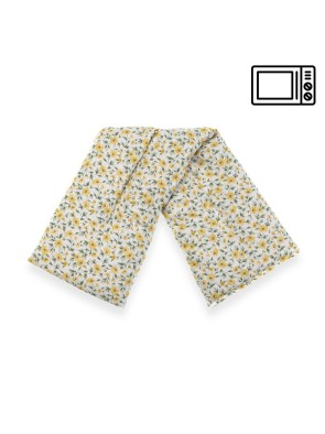 COUSSIN THERMIQUE TEXTILE 45x12,5 CM MODÈLE FLEUR JAUNE