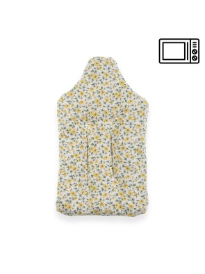 ALMOHADA TERMICA TEXTIL 30x17 CM MODELO FLOR AMARILLA