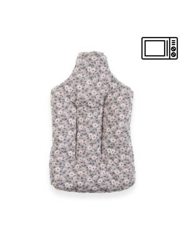 THERMAL TEXTILE PILLOW 30x17 CM MODEL WHITE FLOWERS