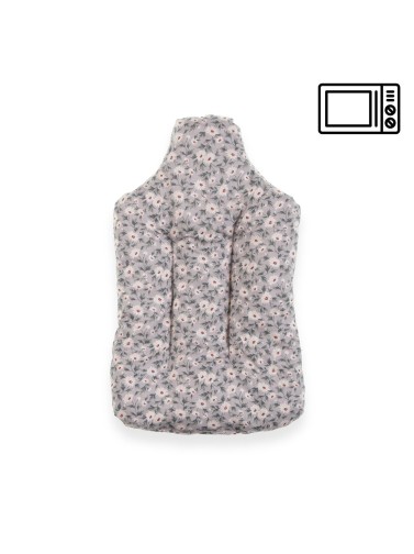 THERMISCHES TEXTILKISSEN 30x17 CM MODELL WEISSE BLUMEN