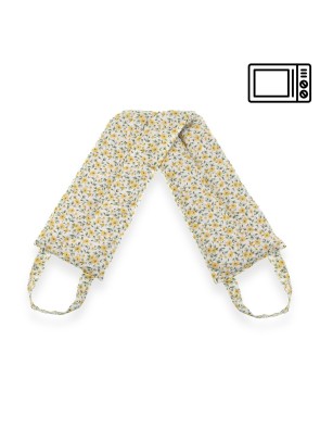 ALMOHADA TERMICA TEXTIL 61x12,5 CM MODELO FLOR AMARILLA