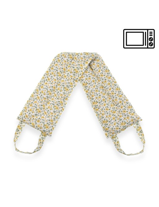 THERMAL TEXTILE PILLOW 61x12.5 CM YELLOW FLOWER MODEL