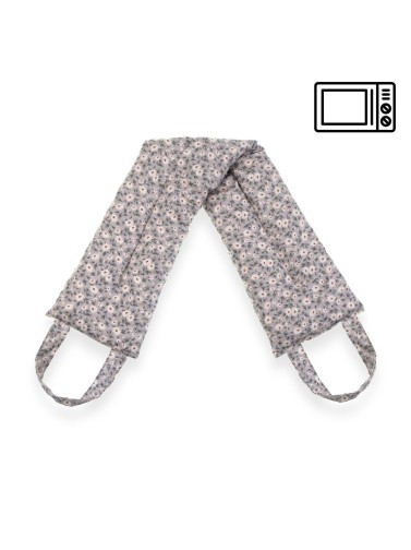 THERMISCHES TEXTILKISSEN 61x12,5 CM MODELL WEISSE BLUMEN