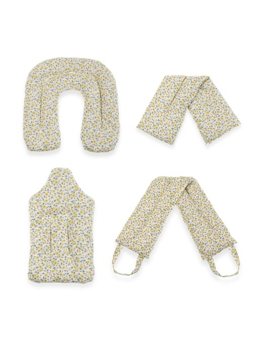 COUSSIN THERMIQUE TEXTILE 30x28 CM MODÈLE FLEUR JAUNE COUSSIN THERMIQUE TEXTILE 30x28 CM MODÈLE FLEUR JAUNE