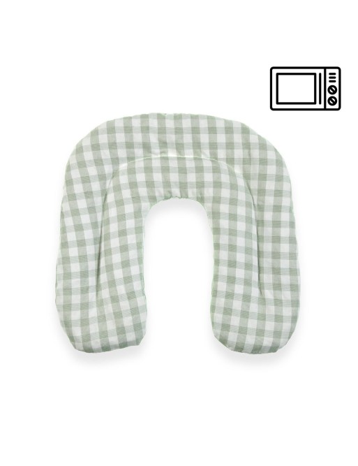 COUSSIN THERMIQUE VERT 30x28 CM MODÈLE CARRÉ