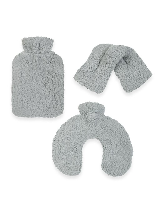 COUSSIN THERMIQUE GRIS MODÈLE PEAU DE MOUTON