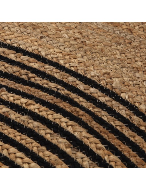 JUTE RUG MODEL BLACK CIRCLES