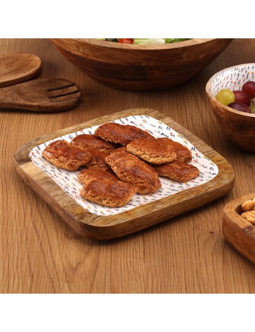 FUENTE CUADRADA DE MADERA MODELO FLORA