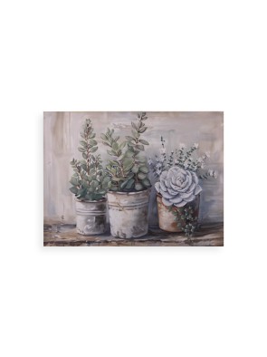 CANVAS PAINTING PLANTS NATURE 30 X 40 CM