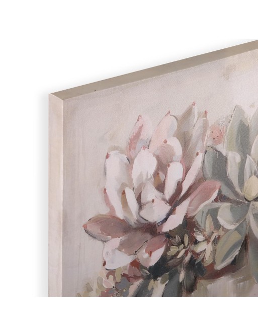 AUSWAHL VON ZWEI BLUMENMODELLGEMÄLDEN 40x40 CM