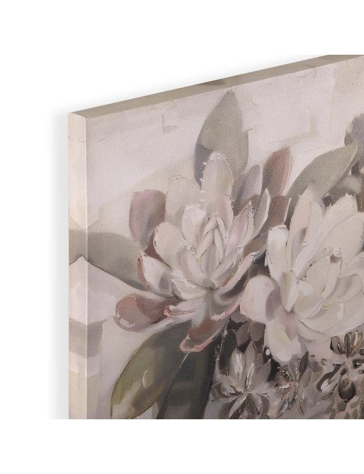 ASSORTMENT OF TWO FLOWER MODEL PAINTINGS 40x40 CM