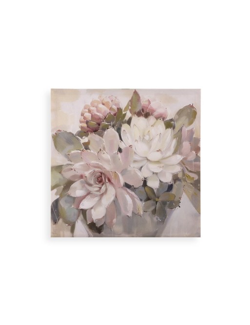 DEUX TOILES MODÈLE FLEURS 40x40 CM