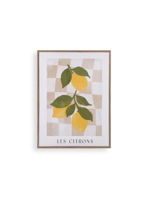 TOILE ENCADRÉE MODÈLE LES CITRONS 30x40 CM