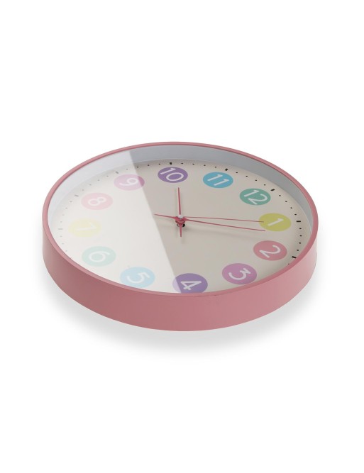 PINK COLORI WANDUHR VON 30 CM