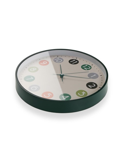 GREEN MULTICOLOR WALL CLOCK MODEL 30 CM GREEN MULTICOLOR WALL CLOCK MODEL 30 CM