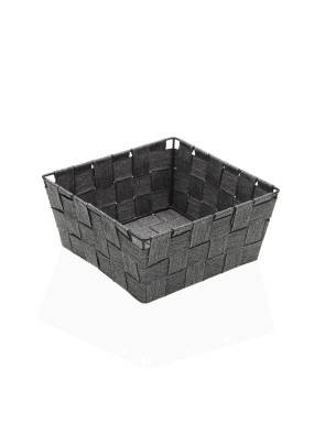 SQUARE BASKET OF 19x19 CM MODEL GRAY