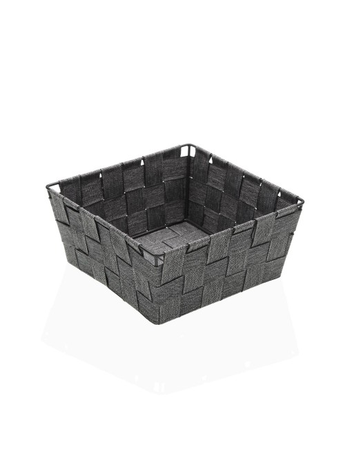 CESTA CUADRADA DE 19x19 CM MODELO GRIS CESTA CUADRADA DE 19x19 CM MODELO GRIS