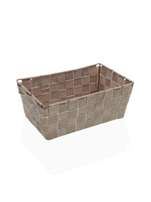 CESTA CUADRADA DE 27x17 CM MODELO BEIGE