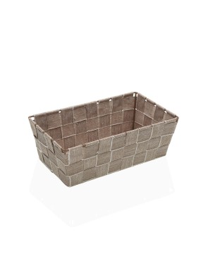 CESTA CUADRADA DE 24x14 CM MODELO BEIGE
