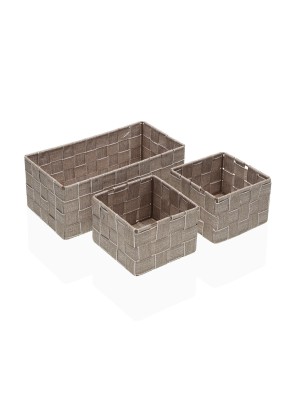 SET DE 3 CESTAS MODELO BEIGE