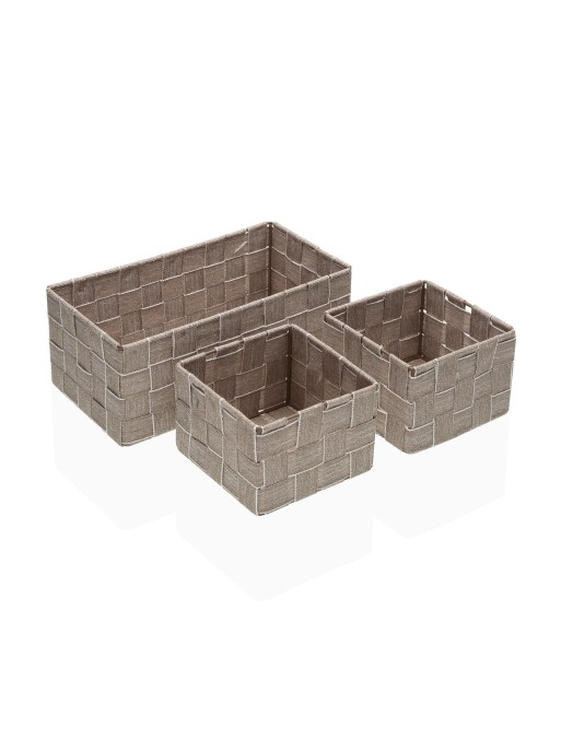 SET DE 3 CESTAS MODELO BEIGE SET DE 3 CESTAS MODELO BEIGE