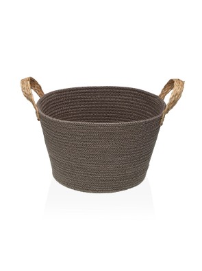 LAUNDRY BASKET CONICAL MODEL DARK GRAY