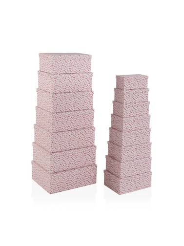 LOT DE 15 BOÎTES EN CARTON MODÈLE CUORE