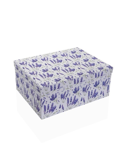 LOT DE 10 BOÎTES EN CARTON LAVANDE MODÈLE 2