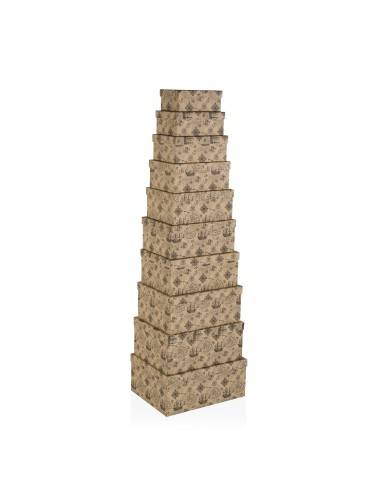 LOT DE 10 BOÎTES EN CARTON MODÈLE NAVÍO