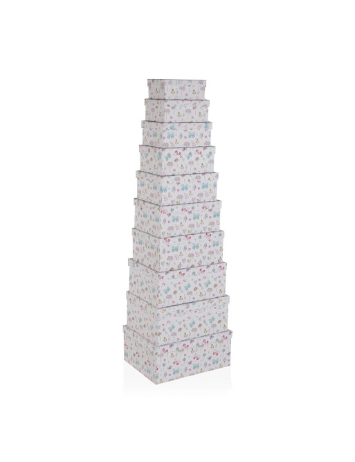 SET DE 10 CAJAS DE CARTON MODELO BOTANIC