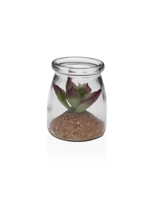 GLAS MIT KÜNSTLICHER PFLANZE MODELL 3